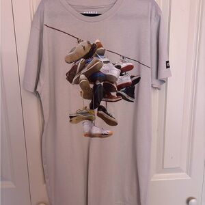 State of Mind Light Gray Crewneck Tee with White Logo